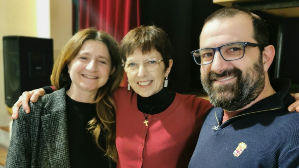 Daniela, Claudia e Adriano alla giornata di convivenza di Firenze, 22 febbraio 2026