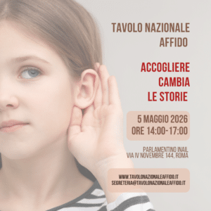 Tavolo Nazionale Affido, locandina