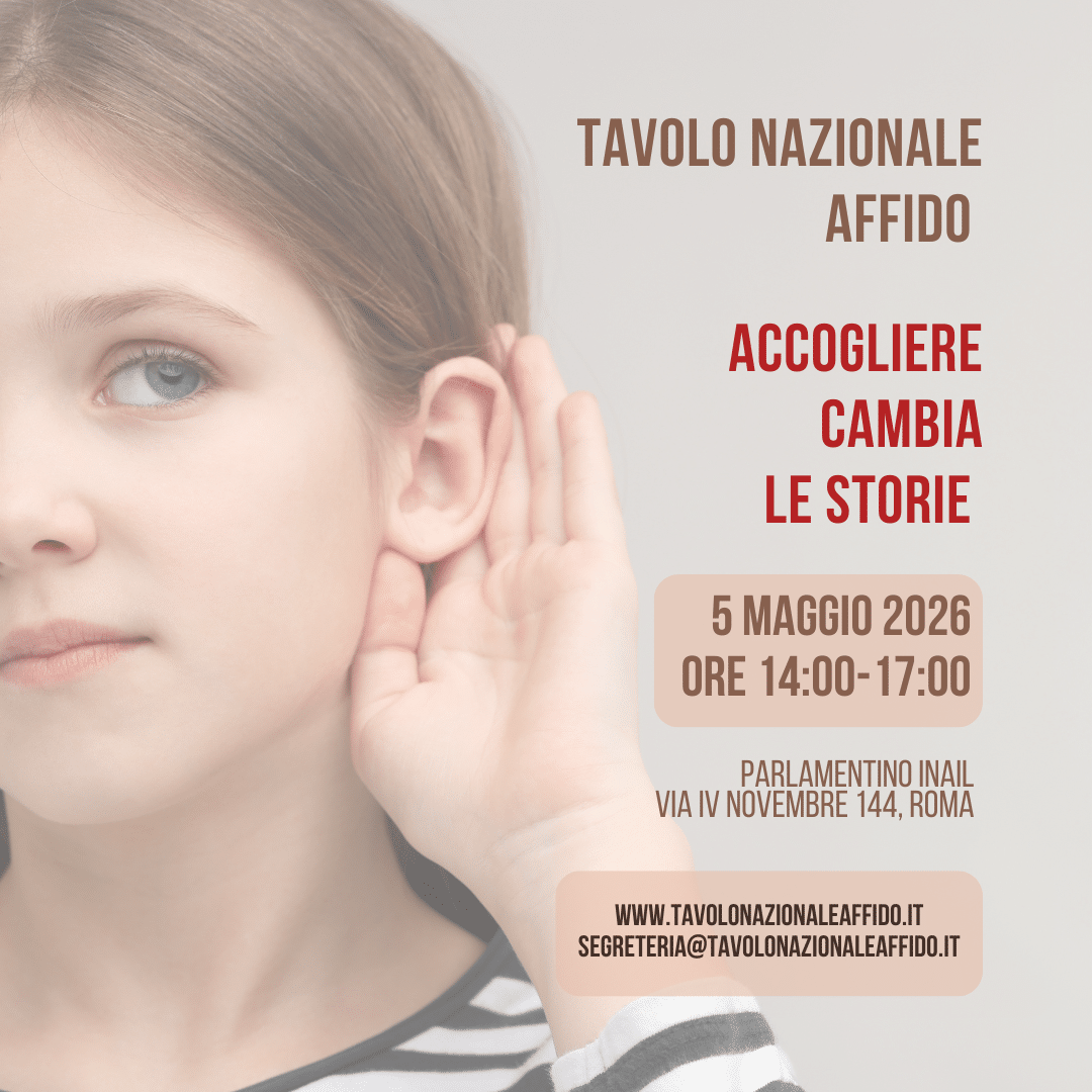 Tavolo Nazionale Affido, locandina